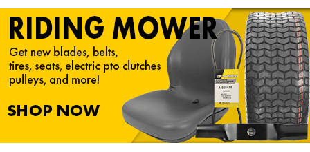 Shop Riding Lawn Mower belts, blades, seats, tires and more